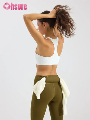 Leggings de alta altura estilo ginásio usar hidratação Wicking treino Yoga Leggings ambos os bolsos laterais sólido para mulheres calças OEM Yoga Wear