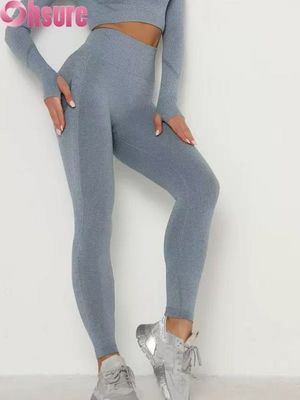 2025 Best-seller Calças de Yoga de cintura alta para Mulheres - 4-Way Stretch, Butt-Lifting, Wicking de Umidade