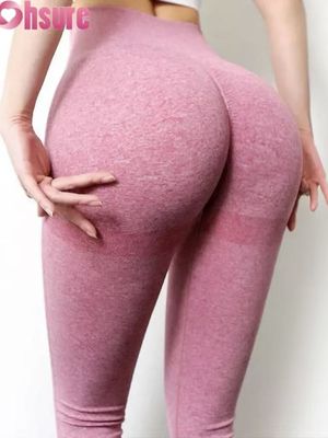 2025 Best-seller Calças de Yoga de cintura alta para Mulheres - 4-Way Stretch, Butt-Lifting, Wicking de Umidade
