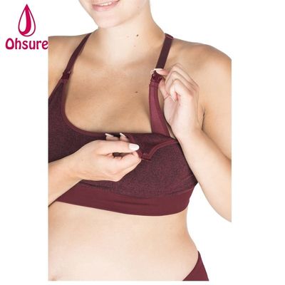 Roupas de Yoga para Grávidas, Tops Curtos, Amamentação, Sutiã de Amamentação com Alças Ajustáveis