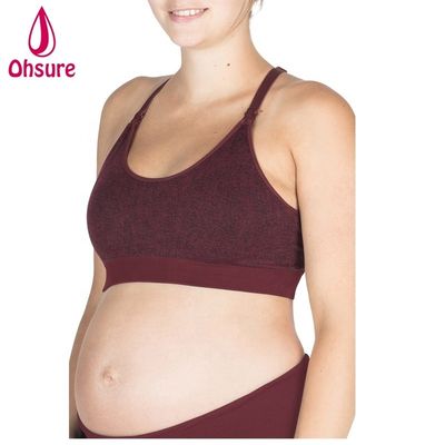 Roupas de Yoga para Grávidas, Tops Curtos, Amamentação, Sutiã de Amamentação com Alças Ajustáveis