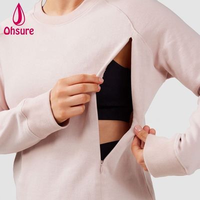 Moletom de Enfermagem de Alta Qualidade, Suave, para Amamentação, Pulôver Casual, Moletom Fitness, Roupa de Maternidade Feminina, Tecido de Malha, 10-12 dias