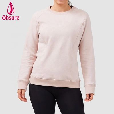 Moletom de Enfermagem de Alta Qualidade, Suave, para Amamentação, Pulôver Casual, Moletom Fitness, Roupa de Maternidade Feminina, Tecido de Malha, 10-12 dias