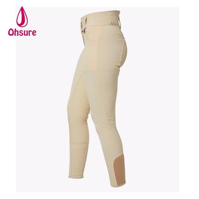 Custom High Quality Jodhpur Equestrian Riding Breeches Calças Não Deslizantes Peso Leve Silício Assento Calças de Cavalgada
