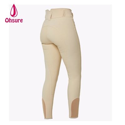 Custom High Quality Jodhpur Equestrian Riding Breeches Calças Não Deslizantes Peso Leve Silício Assento Calças de Cavalgada