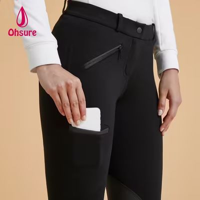 Calças de equitação com cós alto OEM respiráveis, calças de montaria Jodhpur, calças de equitação antiderrapantes, roupa de equitação