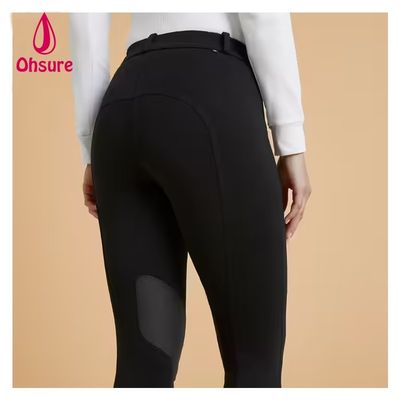 Calças de equitação com cós alto OEM respiráveis, calças de montaria Jodhpur, calças de equitação antiderrapantes, roupa de equitação