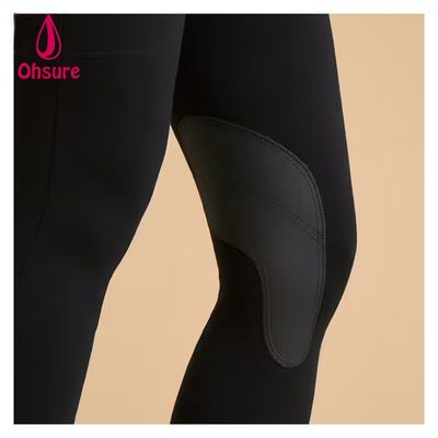 Calças de equitação com cós alto OEM respiráveis, calças de montaria Jodhpur, calças de equitação antiderrapantes, roupa de equitação