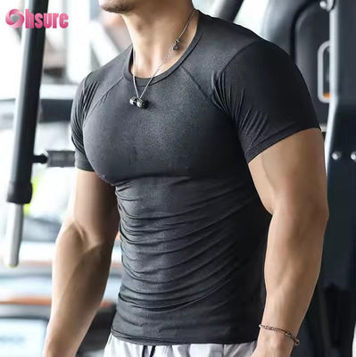 Impressão desportiva Verão Casual camisetas masculinas de manga curta Camisetas masculinas de corrida Homem camisa personalizada