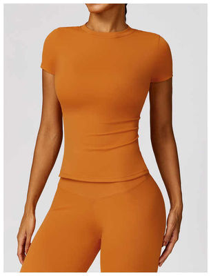 2024 Verão Nova Moda Feminina Esporte T-Shirt Eco-Friendly Manga Curta Vendas Quentes Populares Roupa Blank Plain