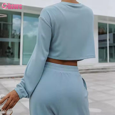 Comércio por atacado Feminino Hoodies Set Outono e Inverno Novos Esportes e Lazer Moderno Hoodie Set Casual Traje para Mulher