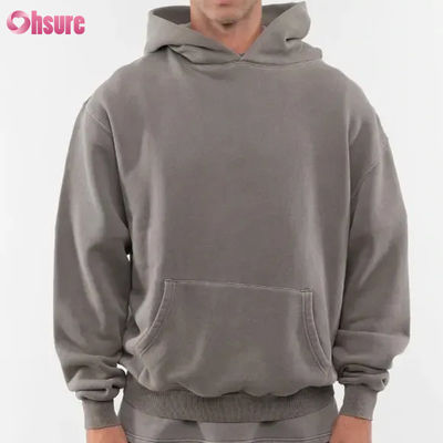 Nova Moda Custom Boa Qualidade Pesos Pesados Hoodie Branco Plain 80 Cotton 20 Poliéster 480 Gsm Oversized Hoodie Quente Sem Cordel