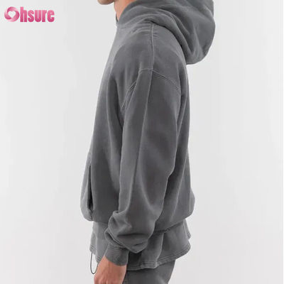 Nova Moda Custom Boa Qualidade Pesos Pesados Hoodie Branco Plain 80 Cotton 20 Poliéster 480 Gsm Oversized Hoodie Quente Sem Cordel