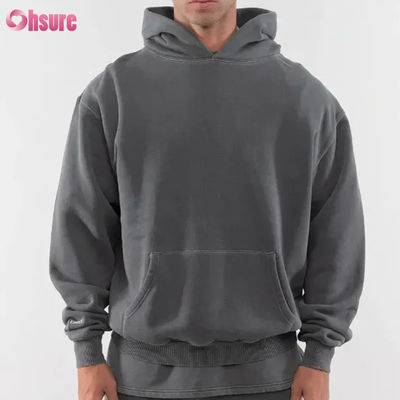 Nova Moda Custom Boa Qualidade Pesos Pesados Hoodie Branco Plain 80 Cotton 20 Poliéster 480 Gsm Oversized Hoodie Quente Sem Cordel