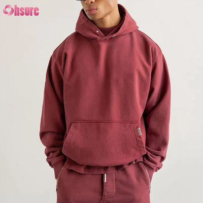 Moletom com capuz com logotipo personalizado de alta qualidade, moletons masculinos, logotipo personalizado, algodão pesado, tamanho grande, masculino, com ombros caídos