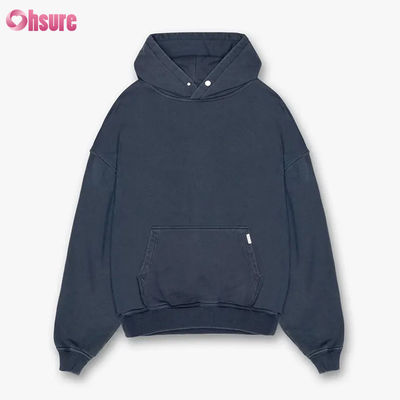 Moletom com capuz com logotipo personalizado de alta qualidade, moletons masculinos, logotipo personalizado, algodão pesado, tamanho grande, masculino, com ombros caídos
