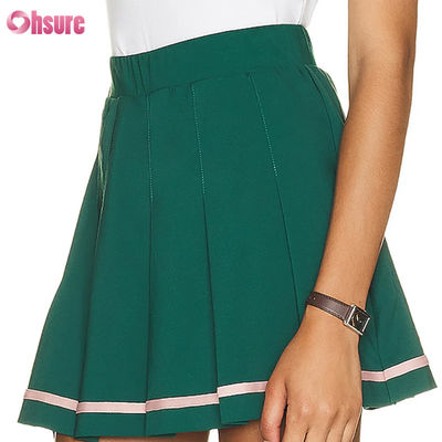 Atacado Vestido de ténis de pickleball sem mangas de alta altura para mulheres saias saias de tênis conjuntos de logotipo personalizado respirável calções quentes plissados Design