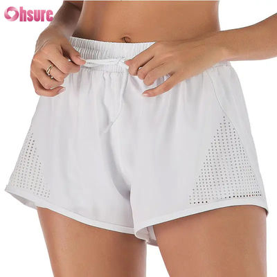 Grosso Pantalões de Treino Desportivo Feminino Respiráveis Cortados a Laser Pantalões de Jogging com Calor-Up Zipper Side Pocket Solid Pattern