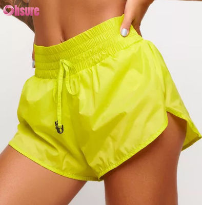 Novos Shorts de Yoga Anti-caminhada Soltos e Respiráveis para Corrida ao Ar Livre e Lazer 100% Nylon Shorts Esportivos Femininos Calças Curtas Saudáveis