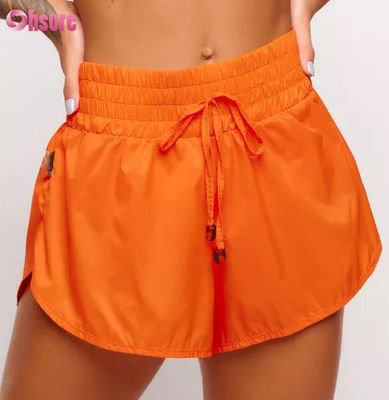 Novos Shorts de Yoga Anti-caminhada Soltos e Respiráveis para Corrida ao Ar Livre e Lazer 100% Nylon Shorts Esportivos Femininos Calças Curtas Saudáveis