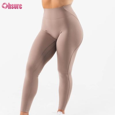 Novo Design Leggings Esportivas de Alta Elasticidade Cintura Alta Roupa de Ginástica para Mulheres 220g