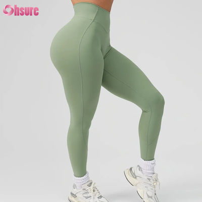 Calças de ioga de treino de cintura alta em promoção para mulheres, calças esportivas sólidas, roupas de ioga personalizadas, nova moda, alta qualidade para mulheres