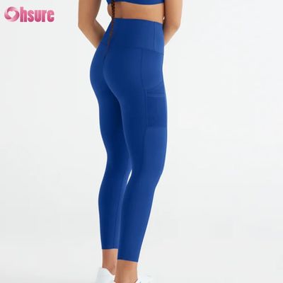 Leggings esportivas de cintura alta e alta elasticidade para treino, corrida e sólidas para mulheres
