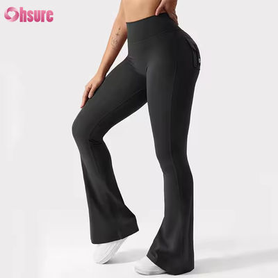Calças Esportivas de Alta Qualidade Confortáveis e Versáteis Leggings Esportivas Cintura Alta com Pregas Leggings de Yoga para Mulheres