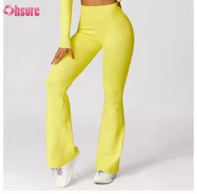 Calças Esportivas de Alta Qualidade Confortáveis e Versáteis Leggings Esportivas Cintura Alta com Pregas Leggings de Yoga para Mulheres