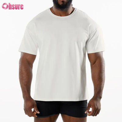 Homens Desporto Nova Chegada Equipa Pescoço Camiseta Desportiva Respirável 95% Algodão 5% Material de Espandêx Ginásio Camiseta Seca Rápida para Homens