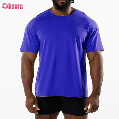 Homens Desporto Nova Chegada Equipa Pescoço Camiseta Desportiva Respirável 95% Algodão 5% Material de Espandêx Ginásio Camiseta Seca Rápida para Homens