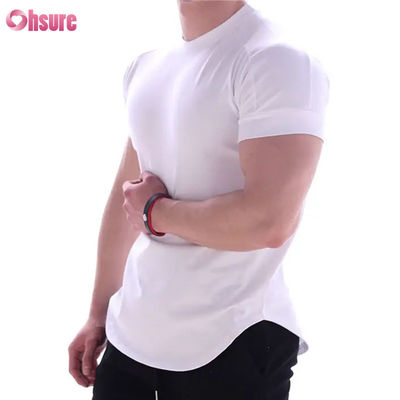 Camiseta esportiva de secagem rápida para homens Impressão de roupas de treino de basquete com mangas curtas para correr