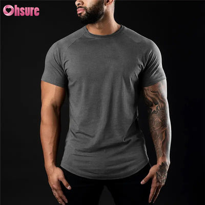 Atacado Novo Estilo Calçados Deportivos Rapidos Homens T-shirts Casual Bodybuilding Logotipo Personalizado Roupa Tecido de Trico Impressão