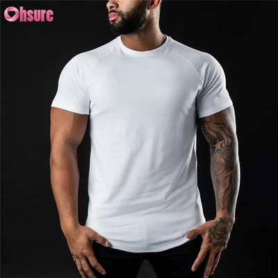 Atacado Novo Estilo Calçados Deportivos Rapidos Homens T-shirts Casual Bodybuilding Logotipo Personalizado Roupa Tecido de Trico Impressão
