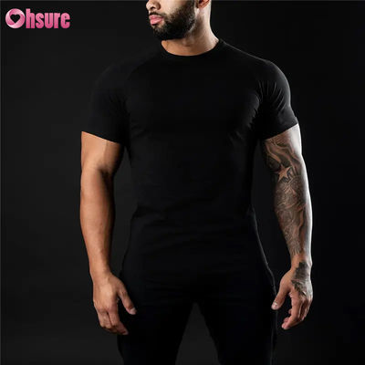 Atacado Novo Estilo Calçados Deportivos Rapidos Homens T-shirts Casual Bodybuilding Logotipo Personalizado Roupa Tecido de Trico Impressão