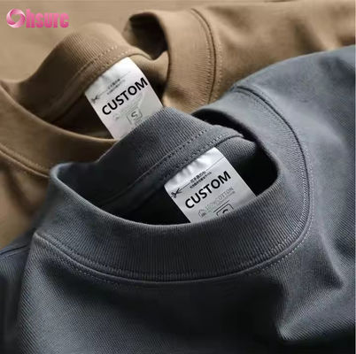 T-shirt de algodão orgânico em relevo