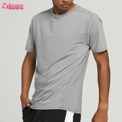Camiseta Masculina de Treino Fitness Running Esportiva Manga Curta Casual Atacado Leve Respirável Slimfit