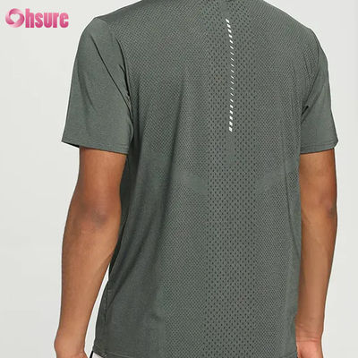 Camiseta Masculina de Treino Fitness Running Esportiva Manga Curta Casual Atacado Leve Respirável Slimfit