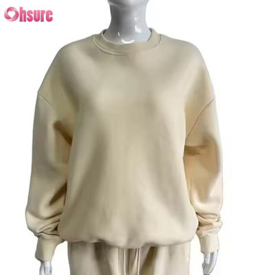 Custom Plus Size Casual Wear Fashion 2 Piece Set Jogger Sweatshirt Pantalões largos Flared Sweatsuit para mulheres