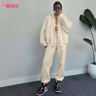 Winter Women's Cardigan Sweater Set Turtle Neck Yoga Esportes Confortável Calças Quentes Outdoor Leisure Fitness Set