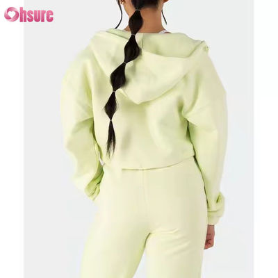Outfits femininos de duas peças Traje de sucesso Velocidade Manga Longa Zip Up Hoodies Camisa cortada Camisa de sucesso Calças de corrida
