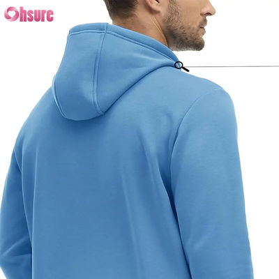 Hoodies Ativos Masculinos Moletom Forrado de Fleece Moletons Casuais Atlético Workout Pullover Com Bolso Moletom em Branco Tecido de Alta Qualidade 1 P