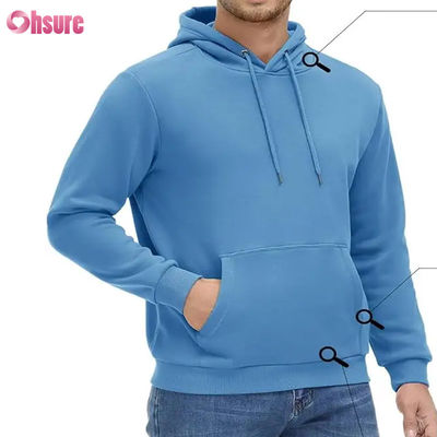 Hoodies Ativos Masculinos Moletom Forrado de Fleece Moletons Casuais Atlético Workout Pullover Com Bolso Moletom em Branco Tecido de Alta Qualidade 1 P