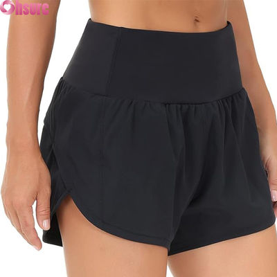 Serviço OEM Bottoms desportivos multifuncionais calções desportivos cintura alta calções desportivos confortáveis para mulheres