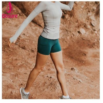 Calças Curtas de Ginástica Personalizadas Shorts de Ciclismo de Treino Femininos Shorts de Fitness Com Bolsos Laterais Shorts de Ciclismo de Cintura Alta para Treino 10-12 dias