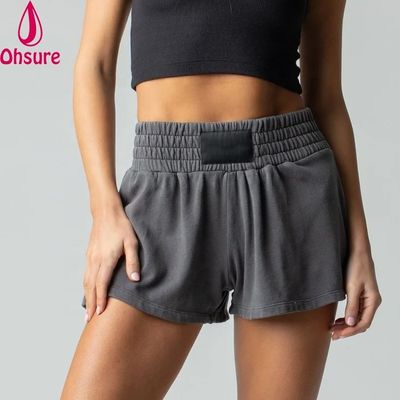 Boxe Feminino Calções Desportivas Corridas Calças de Ginásio Calças de Logotipo Personalizado Algodão Terry Impresso Algodão 100% Algodão Tela Impressão
