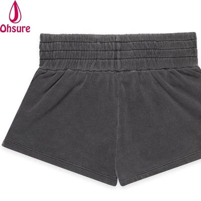 Boxe Feminino Calções Desportivas Corridas Calças de Ginásio Calças de Logotipo Personalizado Algodão Terry Impresso Algodão 100% Algodão Tela Impressão