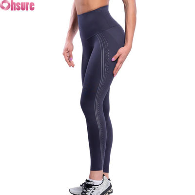 Leggings Esportivos Cintura Alta com Efeito Empina Bumbum Calças de Yoga para Treino Push Up Calças de Corrida Ginásio Fitness para Mulheres