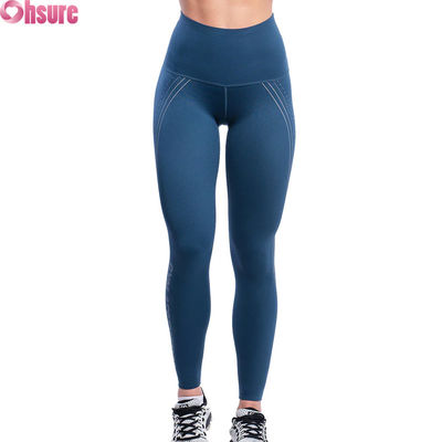 Leggings Esportivos Cintura Alta com Efeito Empina Bumbum Calças de Yoga para Treino Push Up Calças de Corrida Ginásio Fitness para Mulheres