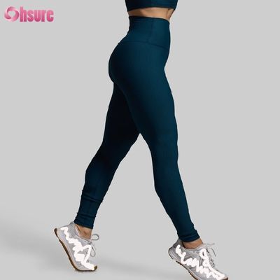Leggings de treino femininas de cintura alta com compressão e comprimento total em promoção